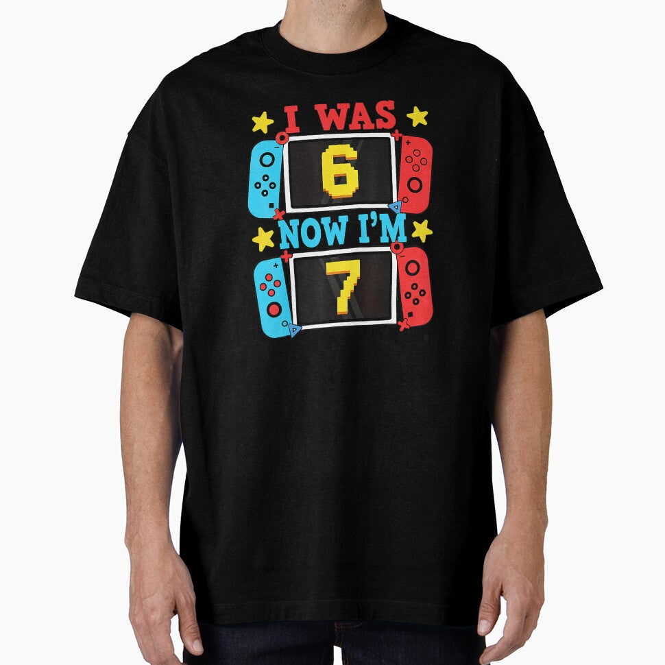 I Was 6 Now I’m 7 Gamer Birthday Level Up by FGTV2021