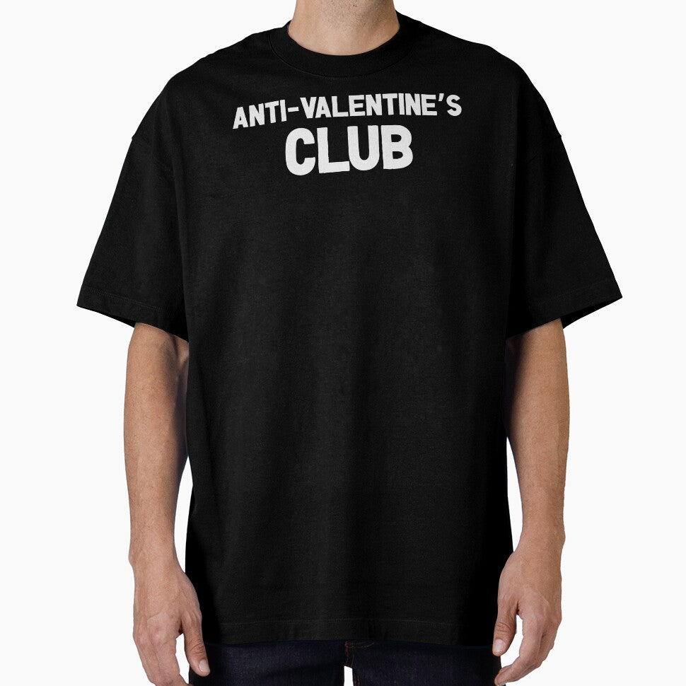 Anti-Valentine's Club - Funny Valentine's Day, Anti-Love Humor (White Design) 2 by Spiprinto
