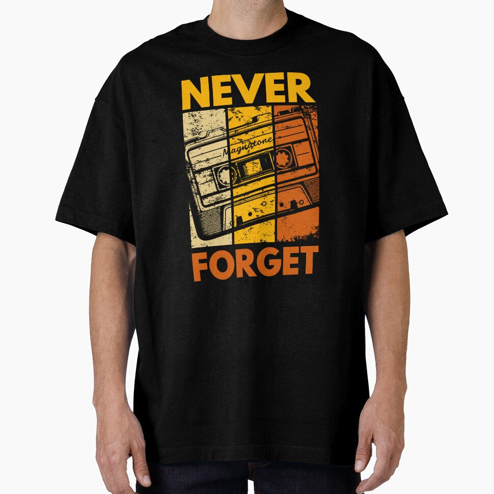 Never forget, vintage cassette tape by chaaval