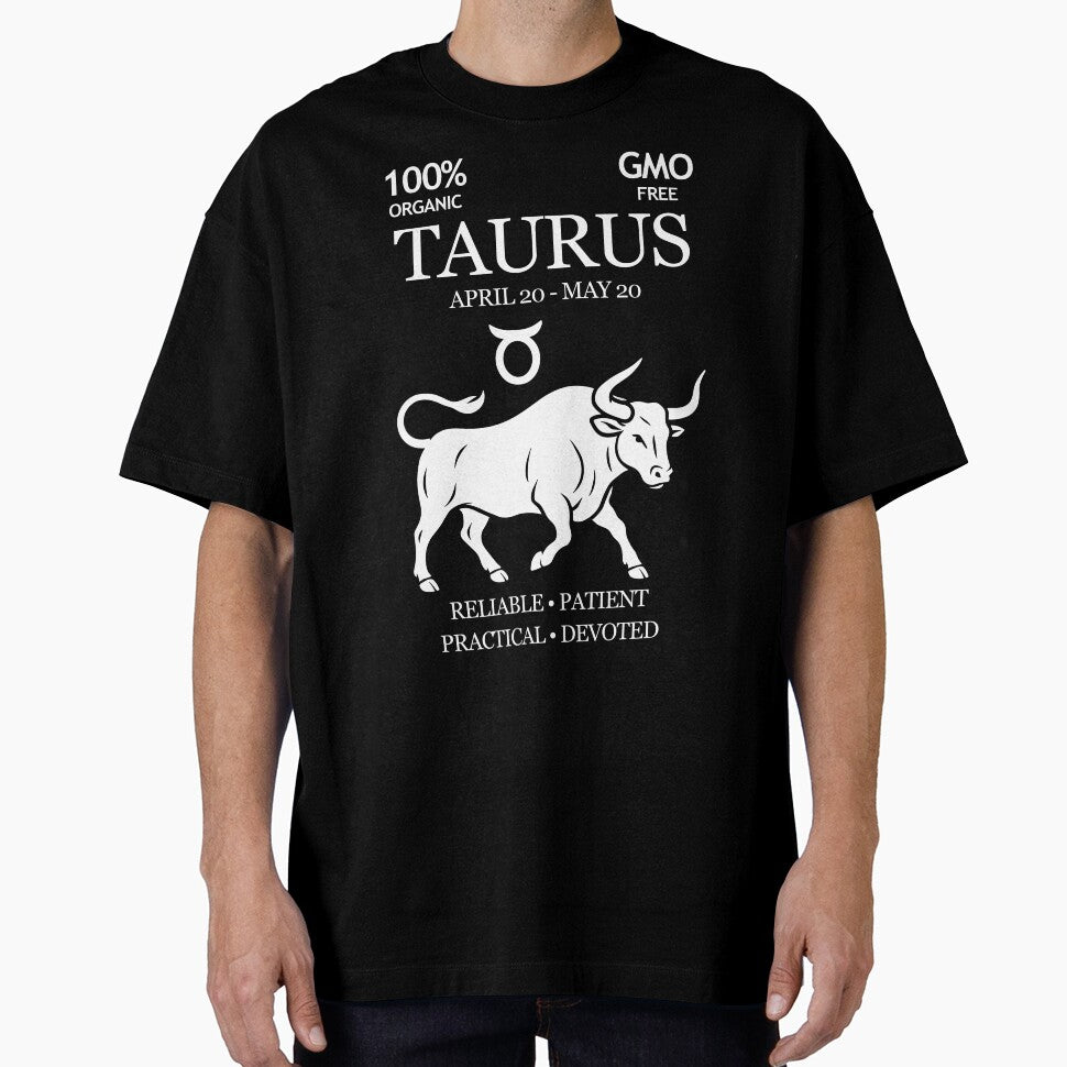 Taurus Zodiac Sign Shirt – Funny Horoscope Design for April & May Birthdays (White) by Artistic-Apex
