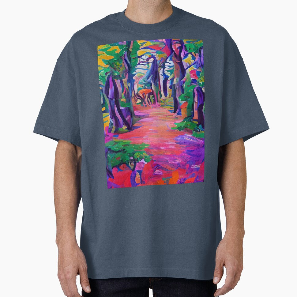 Abstract Art - Expressionism - Colorado Landscape Painting - Abstract - Hiking Trails - James Cattlett - Hiking by CattlettArt