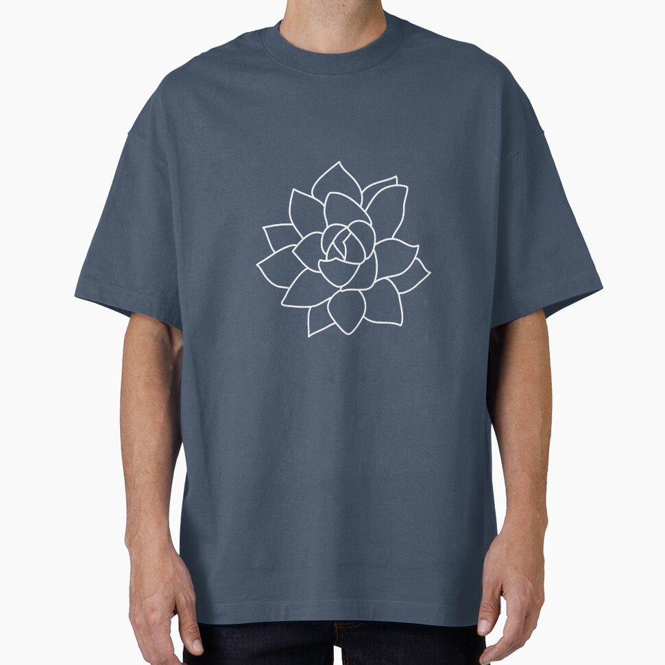 Minimalist Succulent Echeveria Line Art by RPuniquedesigns