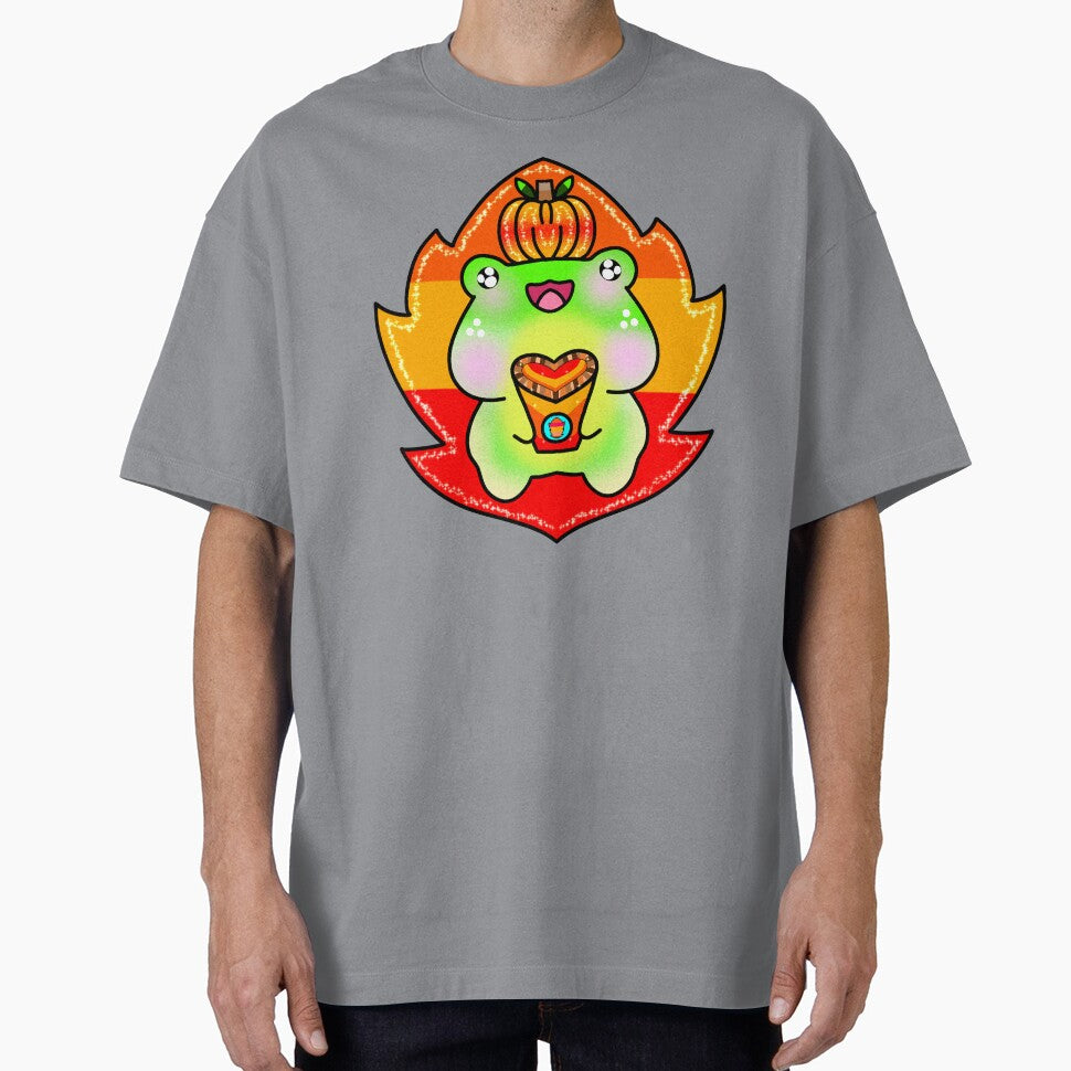 Autumn fall pumpkin spice latte frog lover by Quacktails