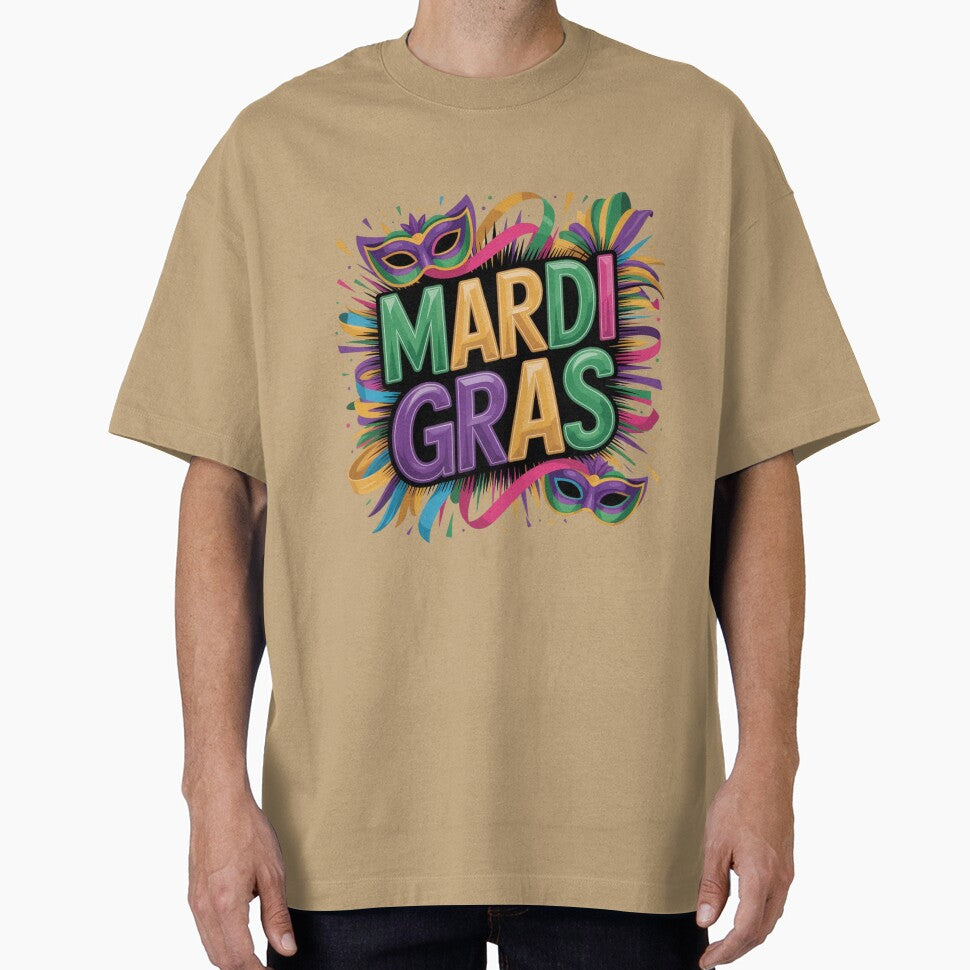Mardi Gras Festive Carnival Mask and Confetti Design by PRfoxy