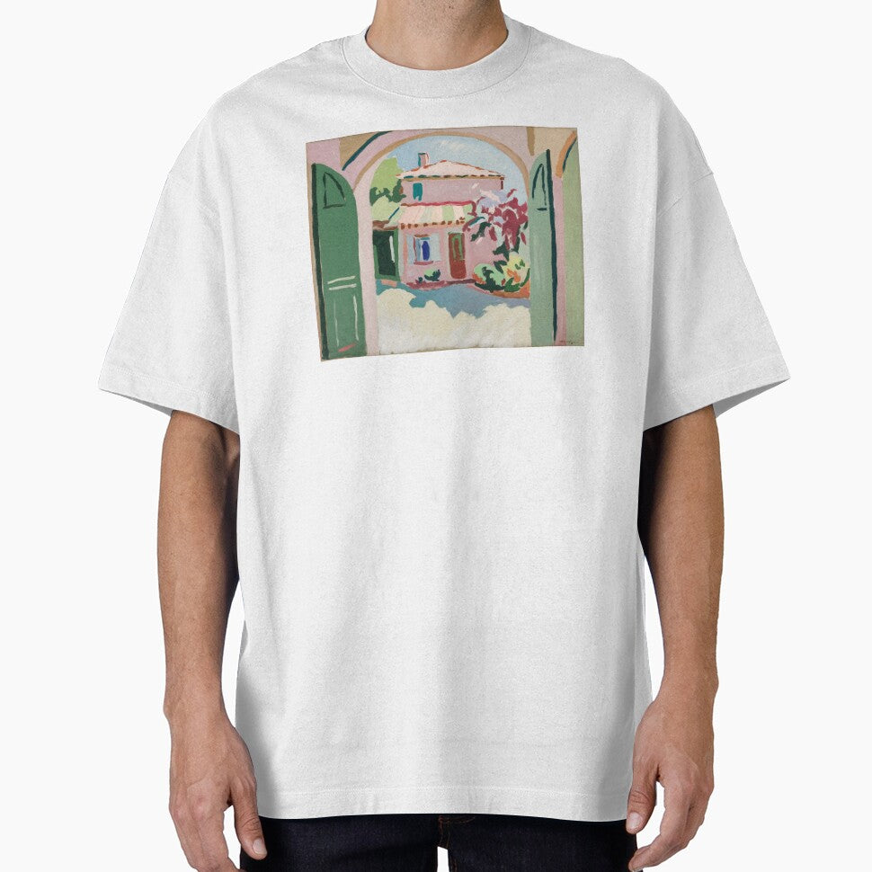 French Garden View | Provence Home and Blossoms | Post-Impressionist Style by CARRAANN