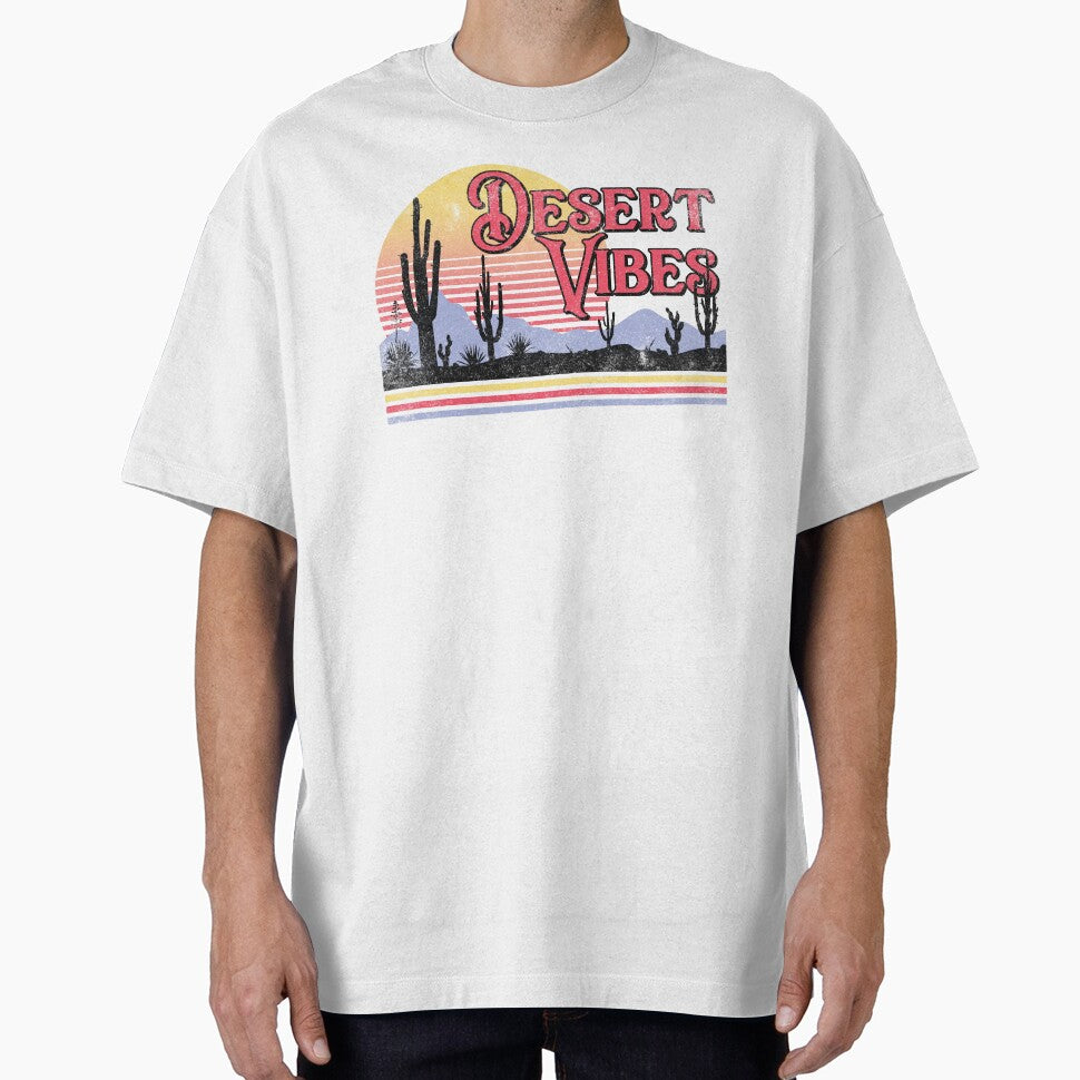 Desert Vibes Retro Sunset Striped Western Cactus by The secret storage room