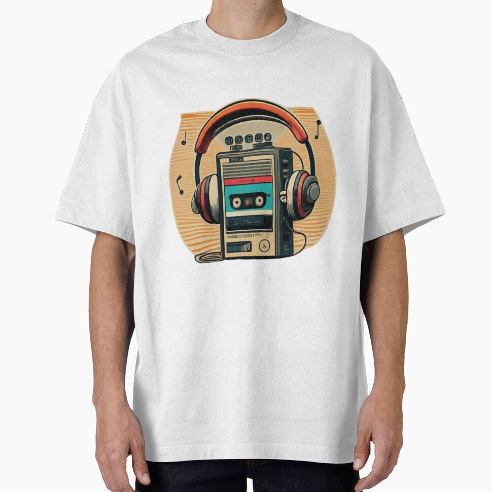 Retro Portable Cassette Player With Headphones by GabrielWest