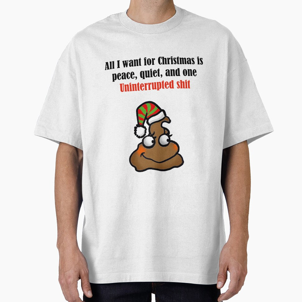 Festive and Full of It - Funny Santa Hat poop by CuteCartoon