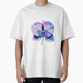 Vaporwave Orchid Bloom - Retro Floral Illustration by BlissxPals