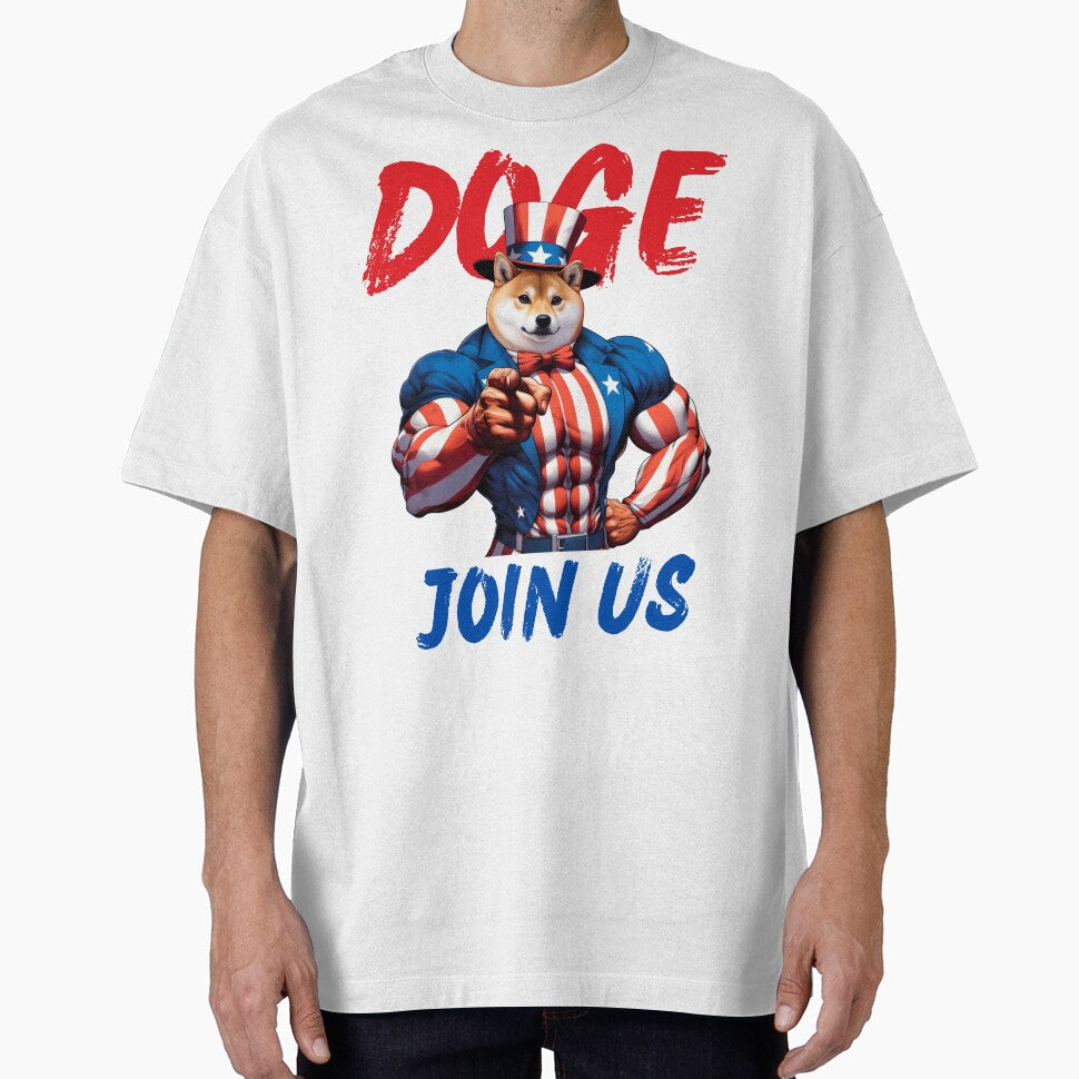 Doge Join Us,Uncle sam parody,Doge coin meme,shiba inu,manga meme by 1SINGHA