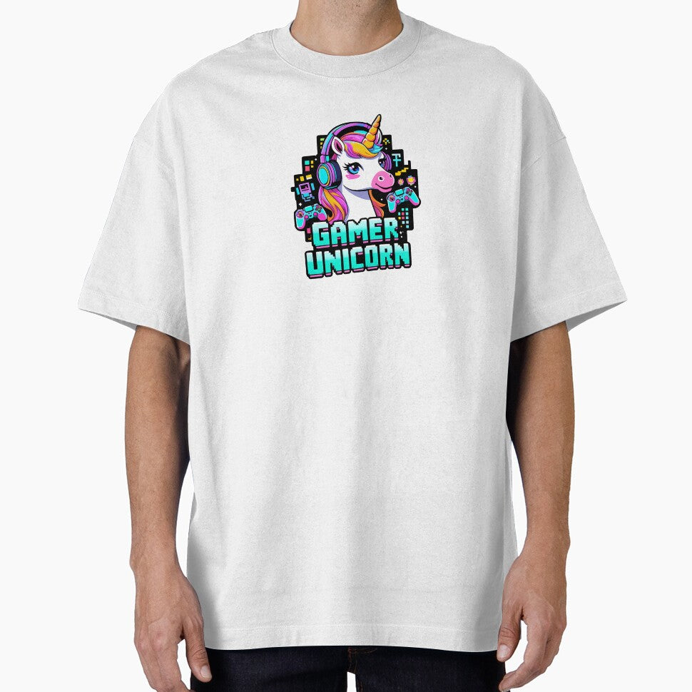 Gamer Unicorn: Pixel Power Gamer by zoughlal