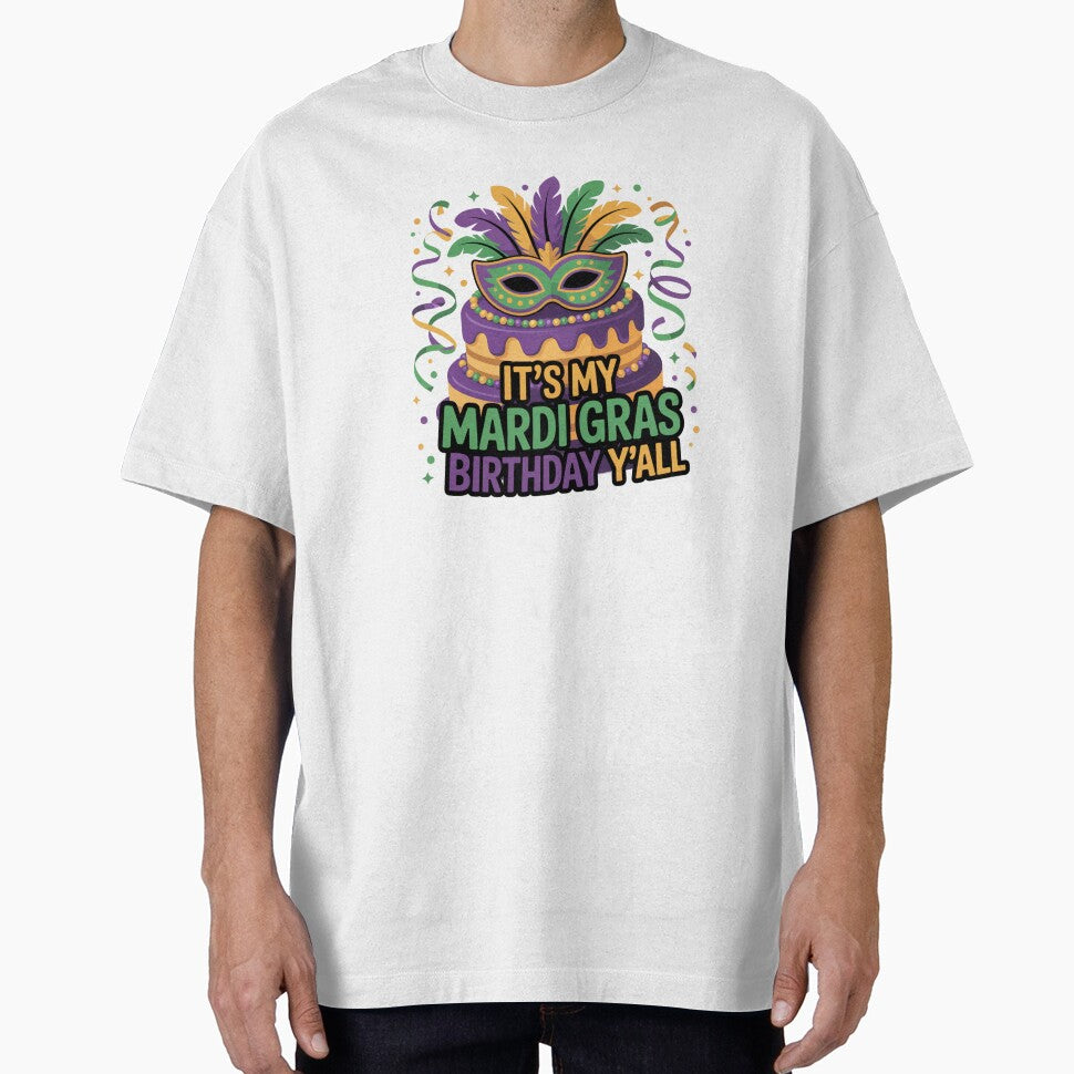 It's My Mardi Gras Birthday Y'all Celebration Party by salmzouriart