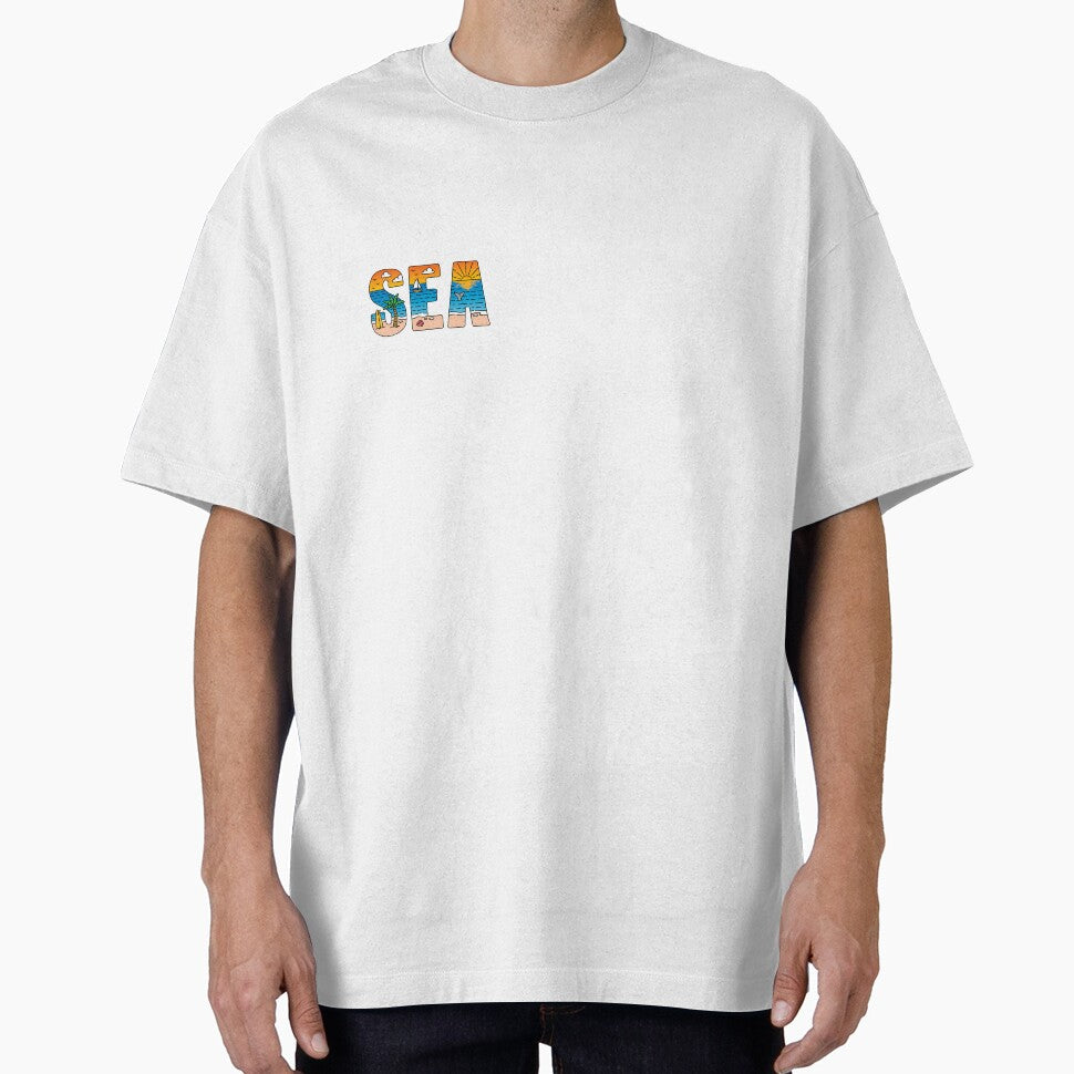 SEA Summer Beach Letter Art by SurfGlitch