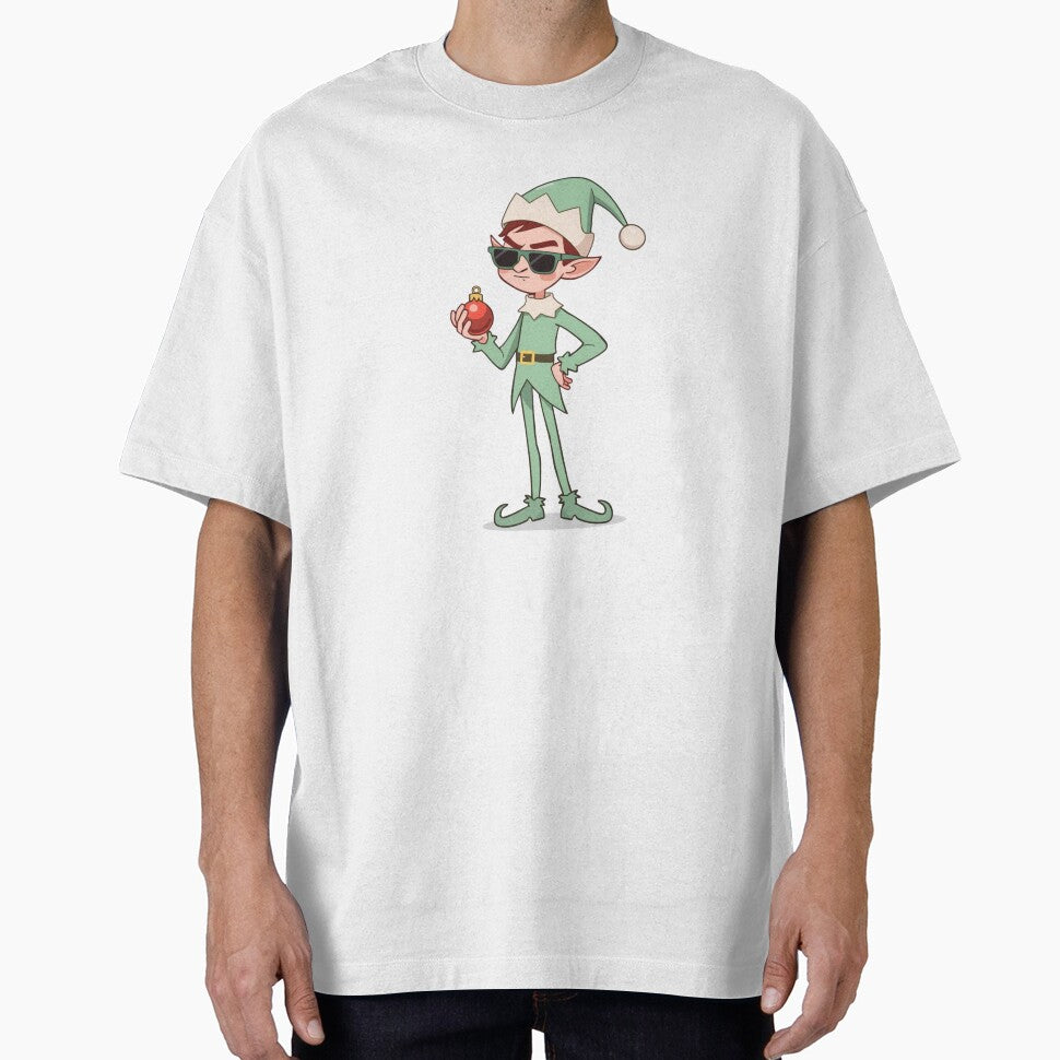 Cool Elf with Christmas Ornament – Funny Sassy Holiday Design by jelonkaa