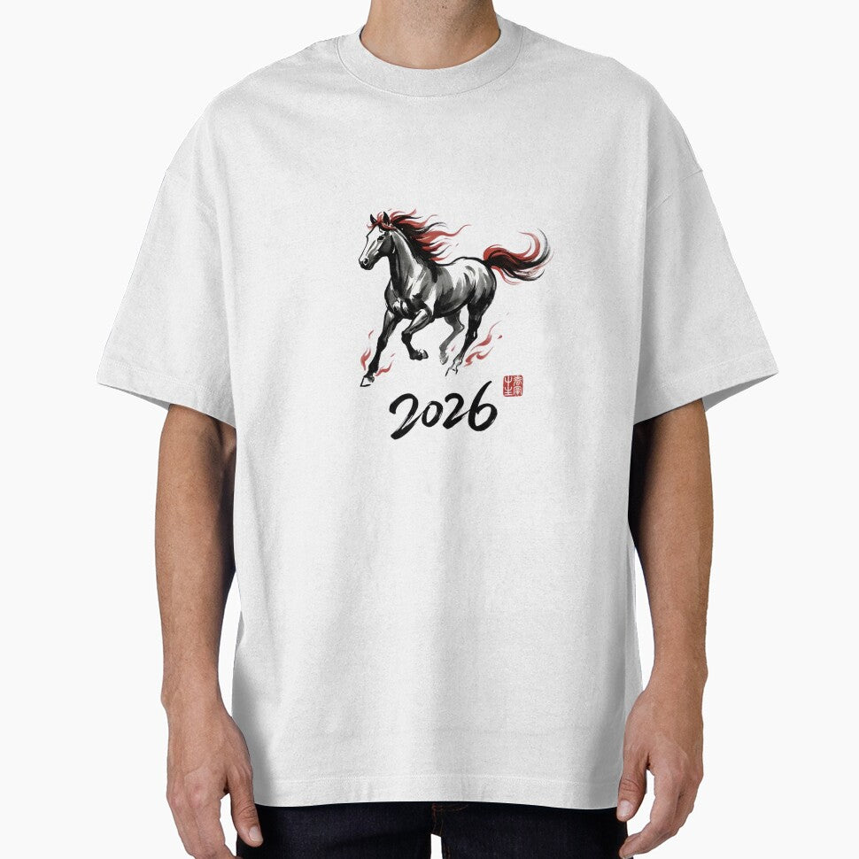 2026 Year of the Fire Horse - Dynamic Ink Wash Art by xMErCUrY03x