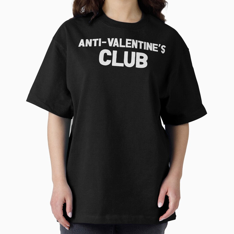 Anti-Valentine's Club - Funny Valentine's Day, Anti-Love Humor (White Design) 2 by Spiprinto