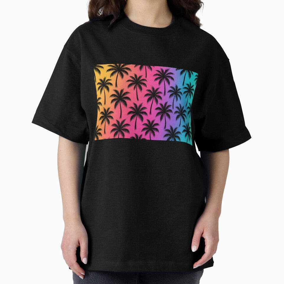 Tropical Palm Tree Sunset Gradient Pattern by SassyArtistry