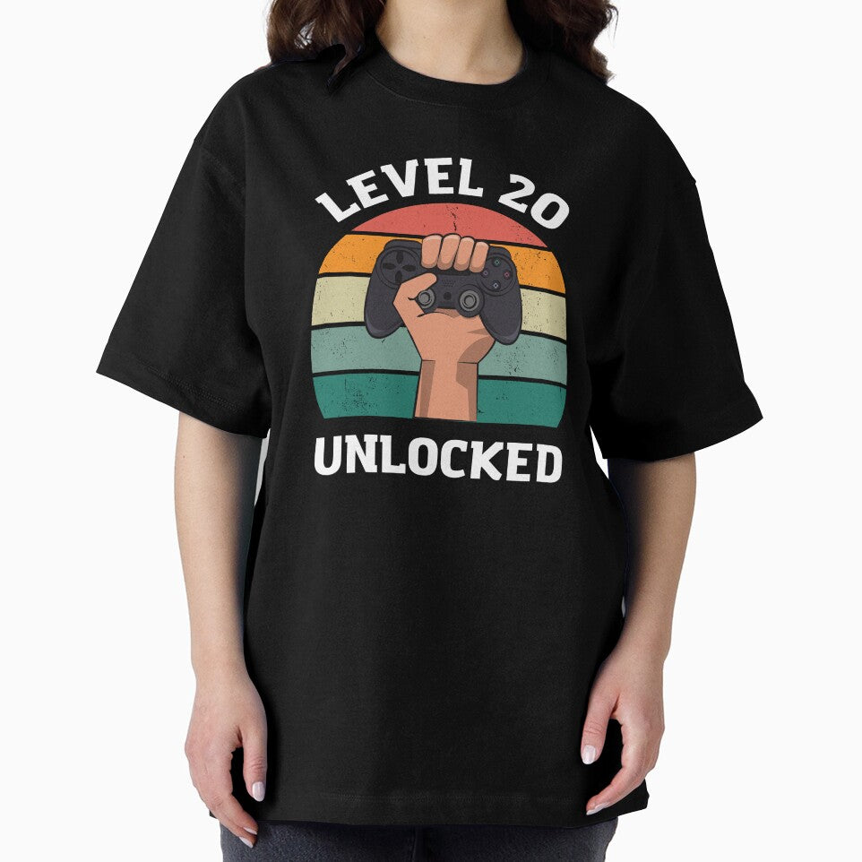 Copy of Birthday gift t-shirt for an 20-year-old, Gamer, Level 20 Unlocked by SooNS-Studio