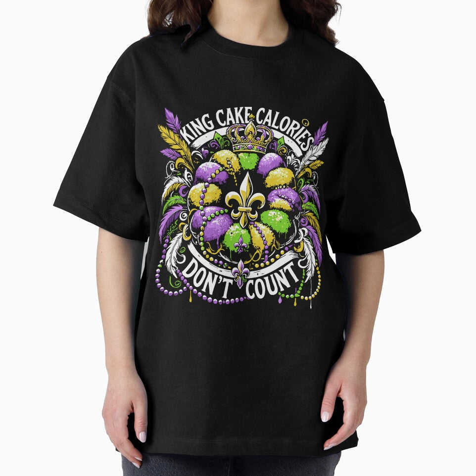 Mardi Gras King Cake Calories Don't Count by LuminOrb