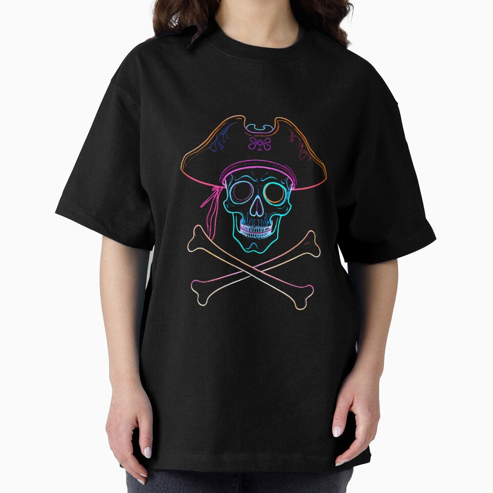 Pirate Retro Neon Marine Animal Mystical Art Collection by ART ATTACK ZONE