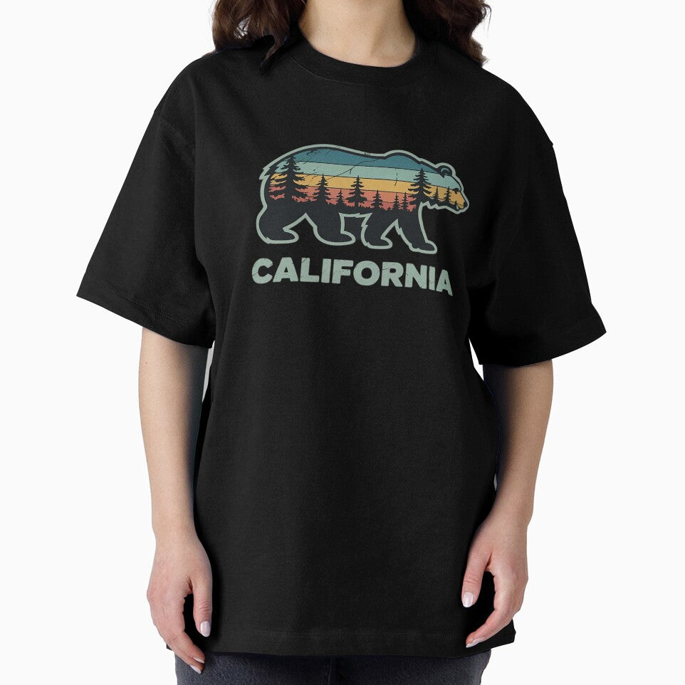 California Bear Vintage Retro Nature Hiking by FranzFriesen