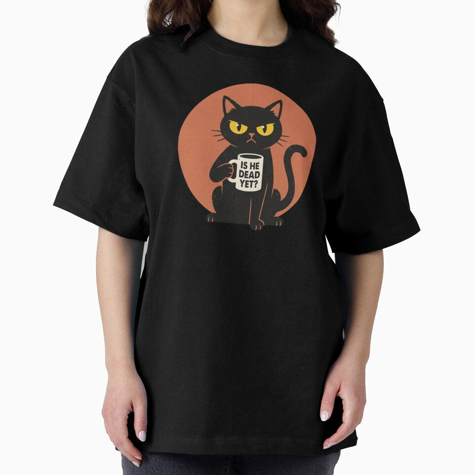 Is He Dead Yet Sarcastic Cat Funny Mascot for Cat Lover by chattsuede