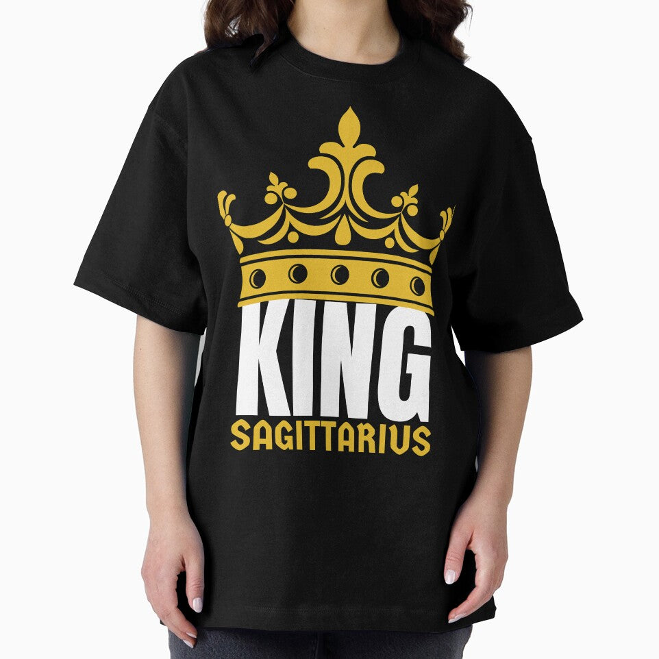 King Sagittarius Birthday Horoscope Shirt Zodiac Sign Astrology Gift by Easyas