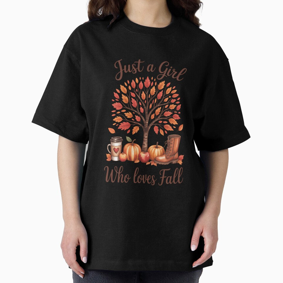 Just A Girl Who Loves Fall Pumpkin Spice Latte Cute Autumn by TyraYoung