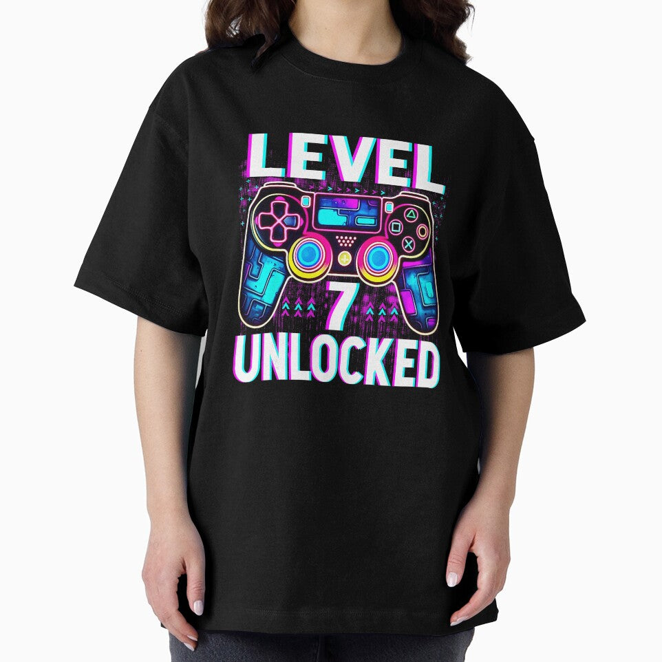 Level 7 Unlocked Funny Gamer Birthday by FGTV2021