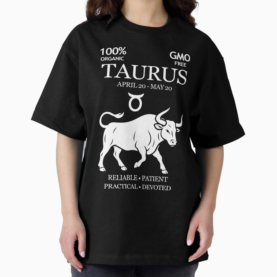 Taurus Zodiac Sign Shirt – Funny Horoscope Design for April & May Birthdays (White) by Artistic-Apex