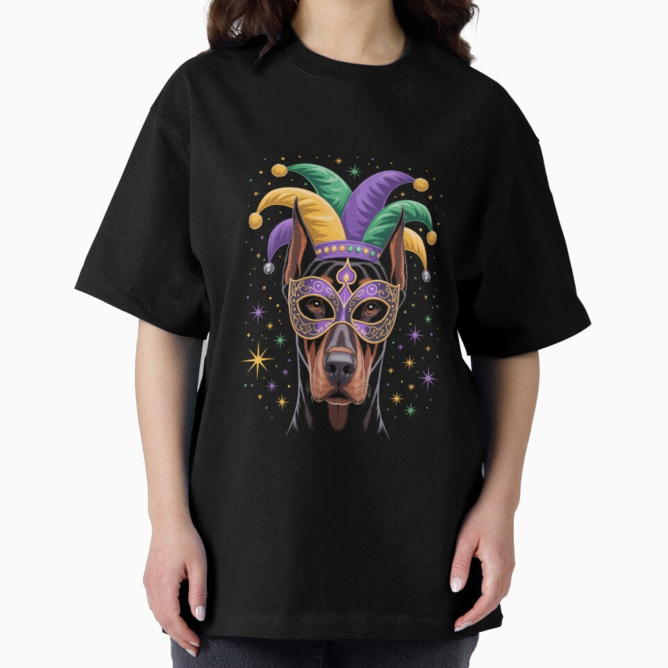 Funny Mardi Gras Doberman Dog Beads Mask Mardi Gras by AsteriskDatBArt