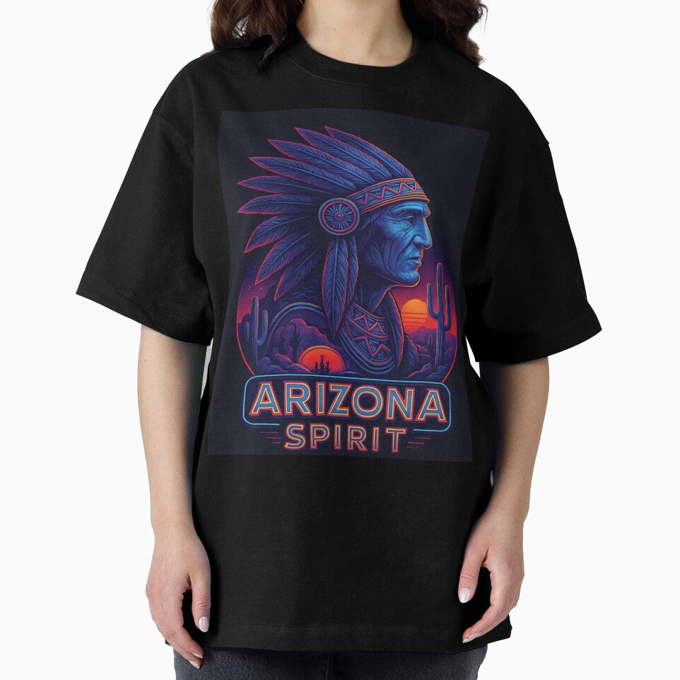 Arizona Spirit – Neon Tribal Portrait by Yuki2025AZ