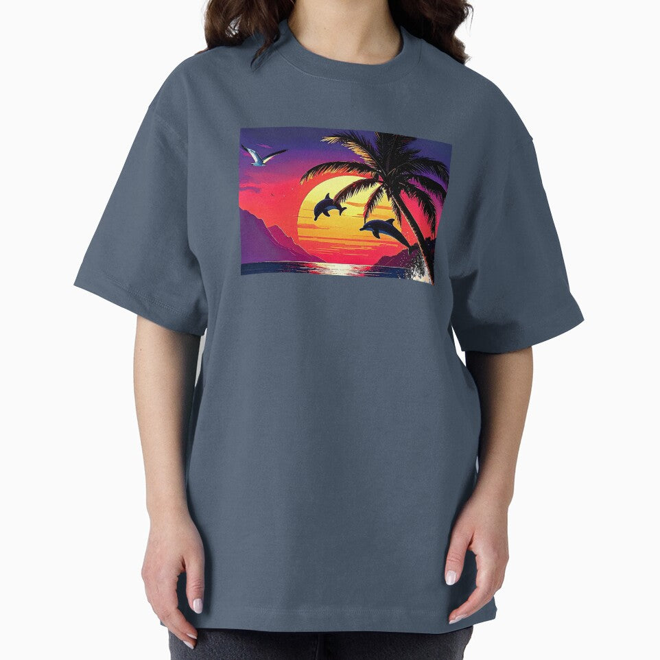 Dolphins and sunset by Creative Visualize
