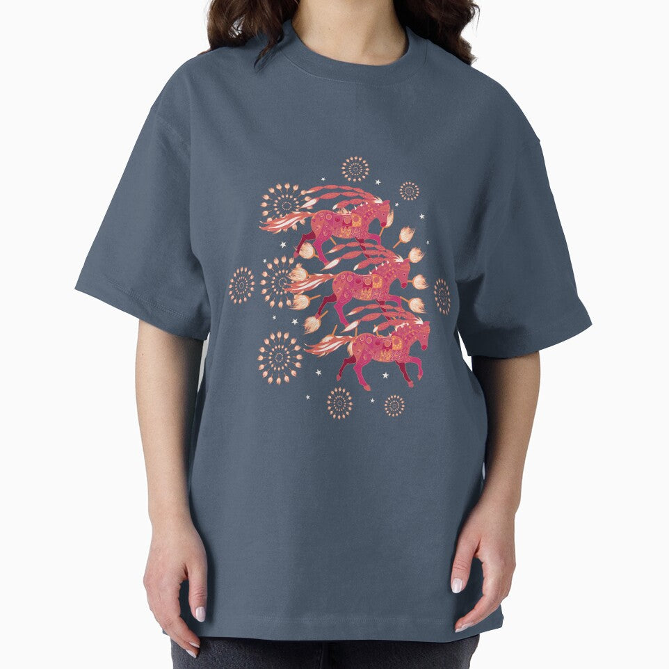 Chinese Red Fire Horses by nocturne-design