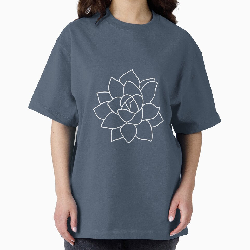 Minimalist Succulent Echeveria Line Art by RPuniquedesigns