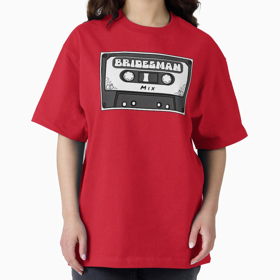Bridesman Mix Tape Retro Wedding Party Cassette Design by MusicFanTees