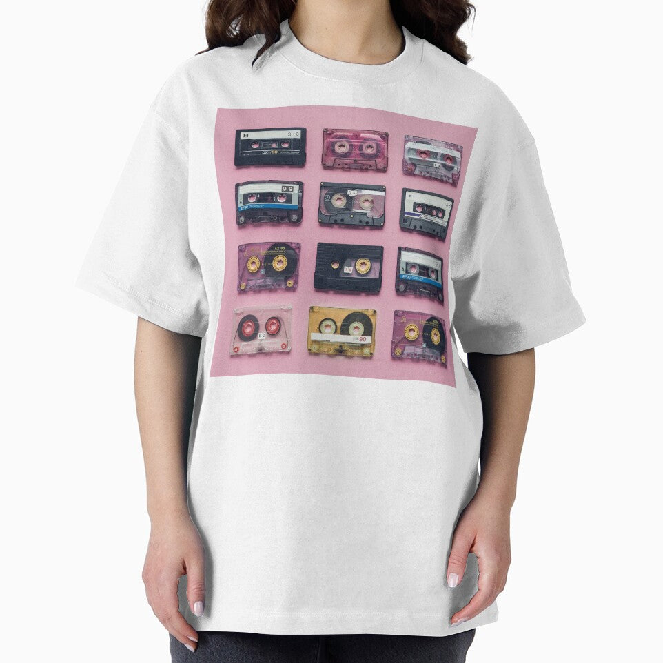 Retro Cassette Tape Music Pattern by createdbycam