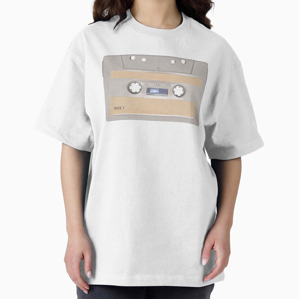 Retro Music Cassette Tape Grey by Memes N Lore