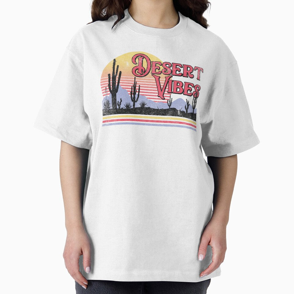 Desert Vibes Retro Sunset Striped Western Cactus by The secret storage room