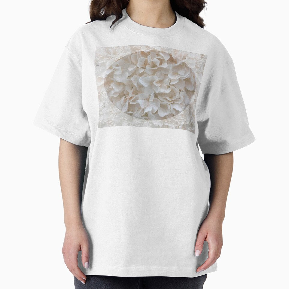 Romantic Vintage white flowers with lace trim by Iritof by iritof