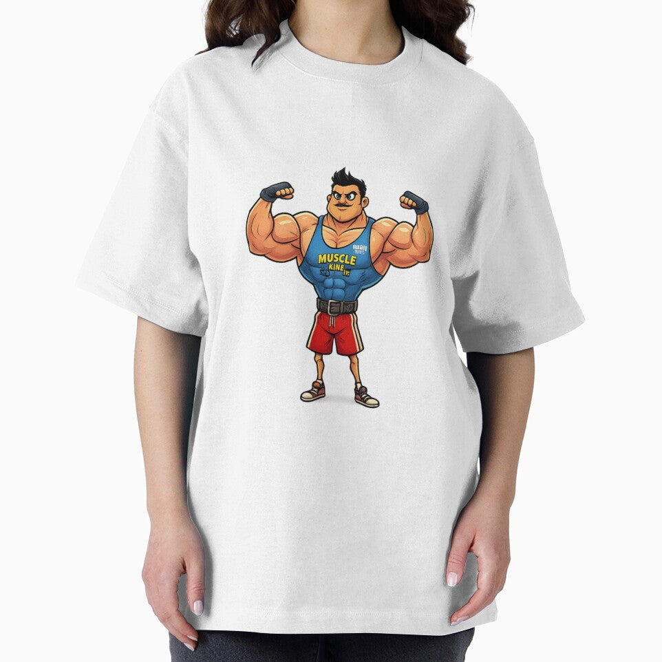 Funny Muscle King Cartoon Bodybuilder PNG | Big Muscles Tiny Legs Meme Design by arifali786