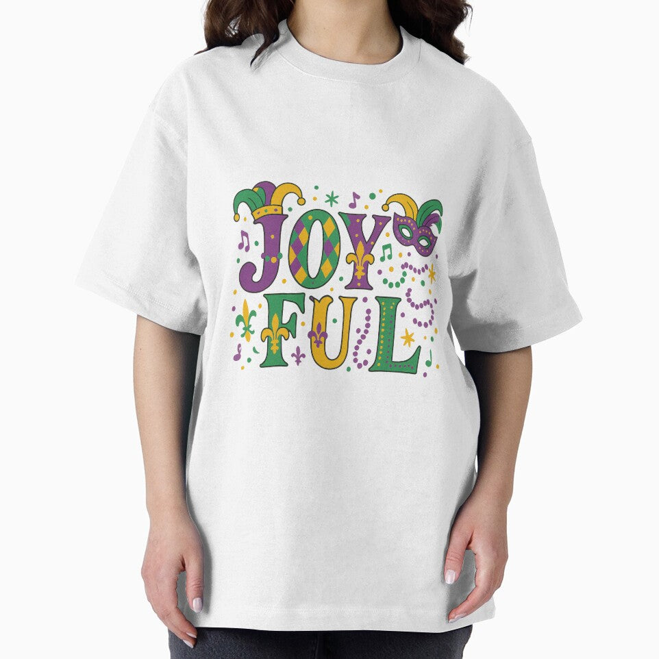 Joyful – Mardi Gras Party Typography Design by inkoutninja