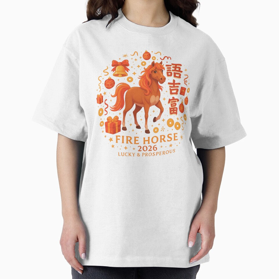 Fire Horse 2026 – Lucky & Prosperous Chinese New Year Art by C3J7