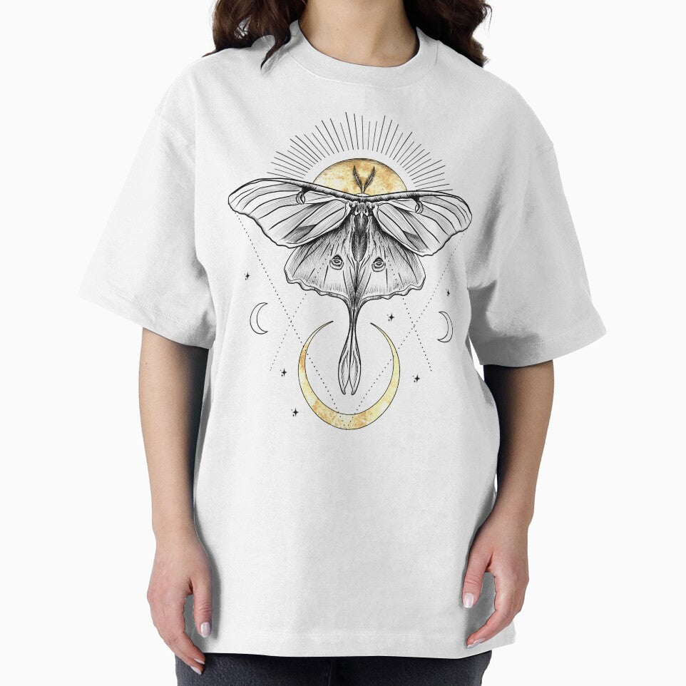 Luna moth moon and sun by MugDesignStore