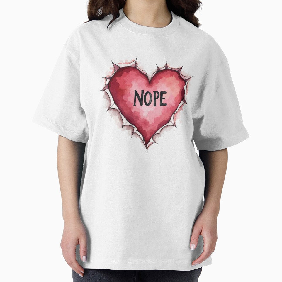 NOPE Valentine Heart – Anti-Love by Vividdesignsau