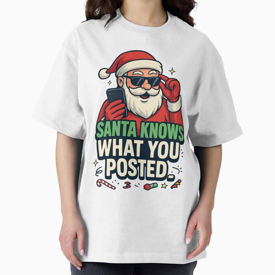 Santa Knows What You Posted – Funny Christmas Meme Design by Eric’s Creative Corner
