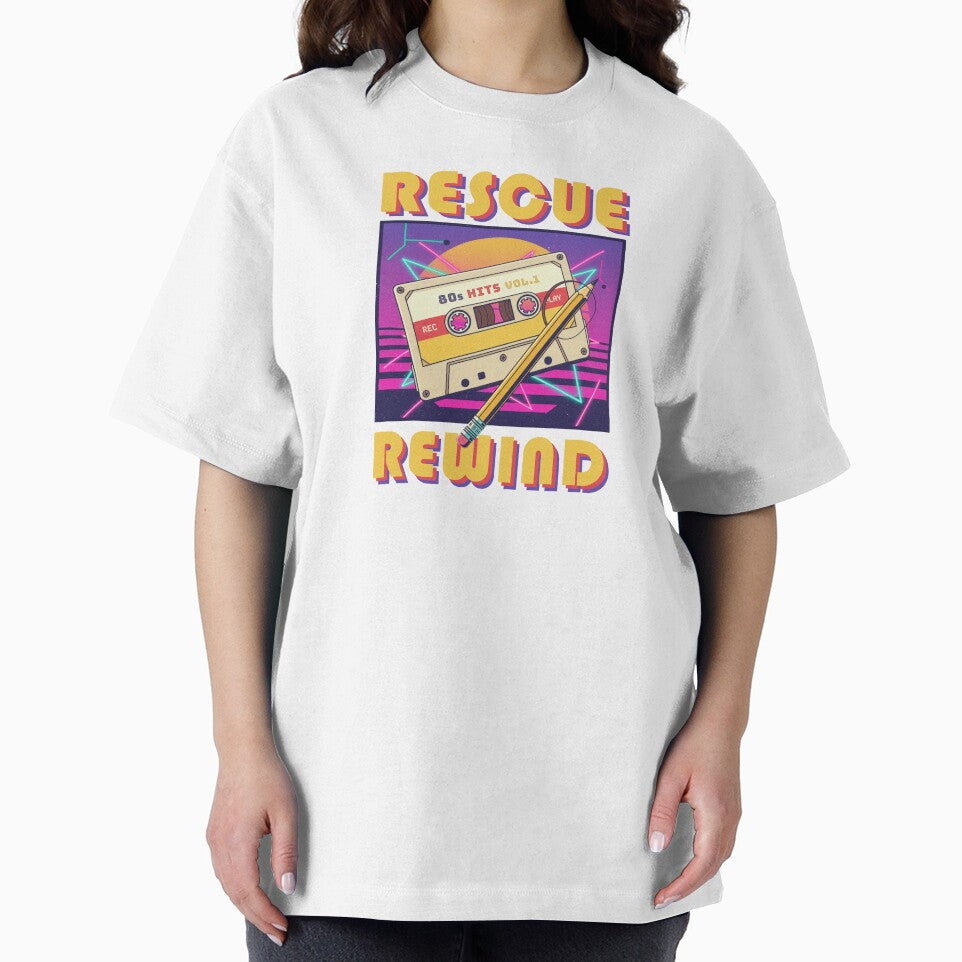 80s Music Casette Rescue Rewind by MindPrint Studio