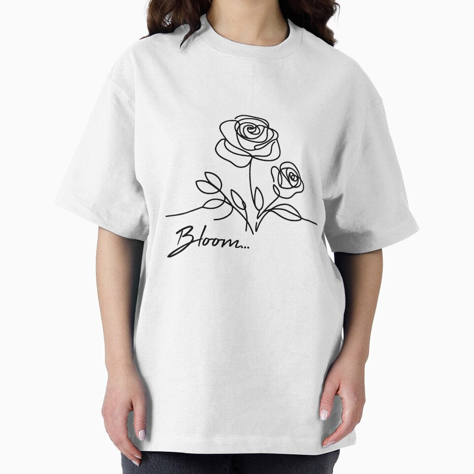 minimalist floral design with bloom quote by Pixel Perfect