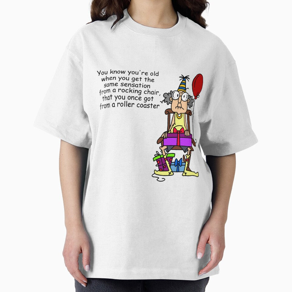 Funny Over The Hill Roller Coaster Birthday by peacockcards