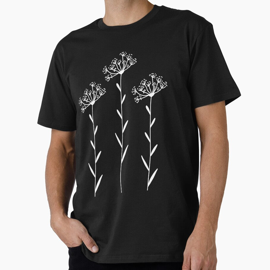 Dandelion Wildflower On Sage Green One Line Art Flowers by ArunikaPrints